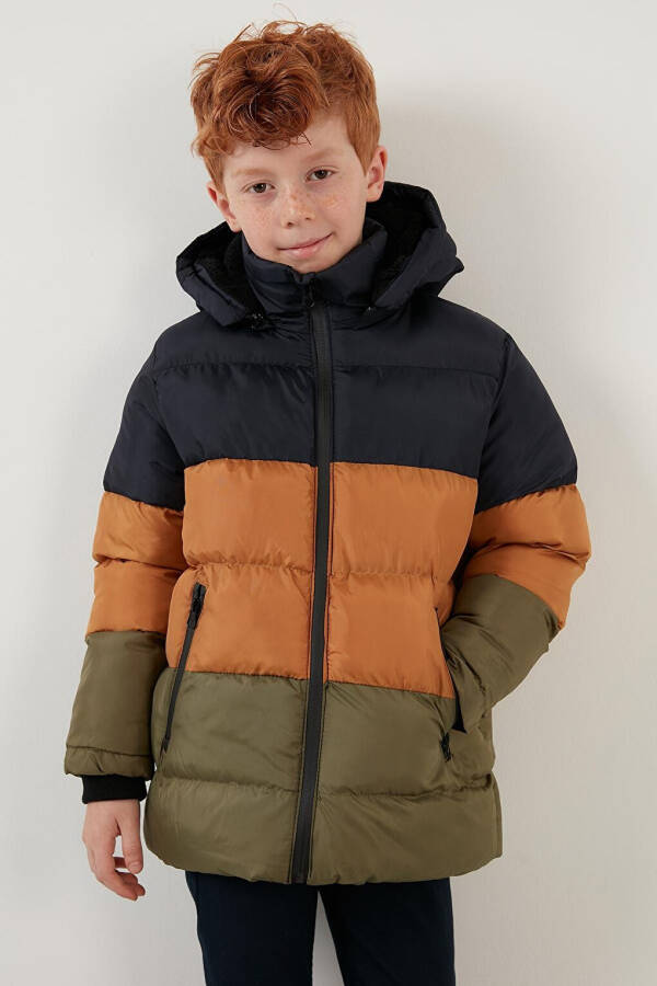 Removable Hooded Puffer Jacket with Plush Lining 57611967 - 3