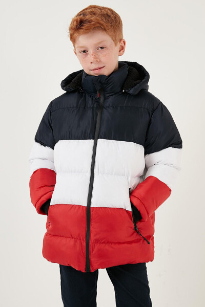 Removable Hooded Puffer Jacket with Plush Lining 57611967 - 6