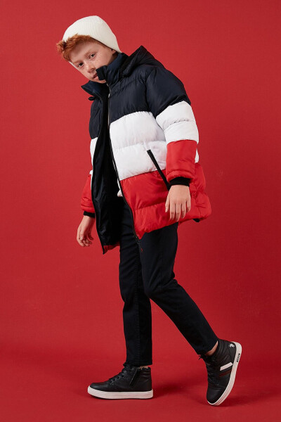 Removable Hooded Puffer Jacket with Plush Lining 57611967 - 8