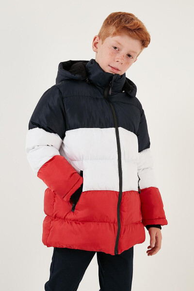 Removable Hooded Puffer Jacket with Plush Lining 57611967 - 9