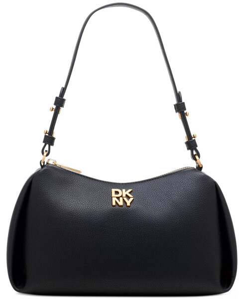 Remy Top Zip Shoulder Bag Blk/gold - 1