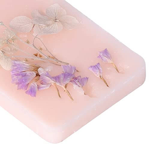 Restokki Light Rose Flavor Aromatherapy Wax Tablets, Cute Pink 3Pcs Paraffin Flower & Floral Air Freshener Cubes Collection for Wardrobe Office, Car, Home(Rectangle) - 3