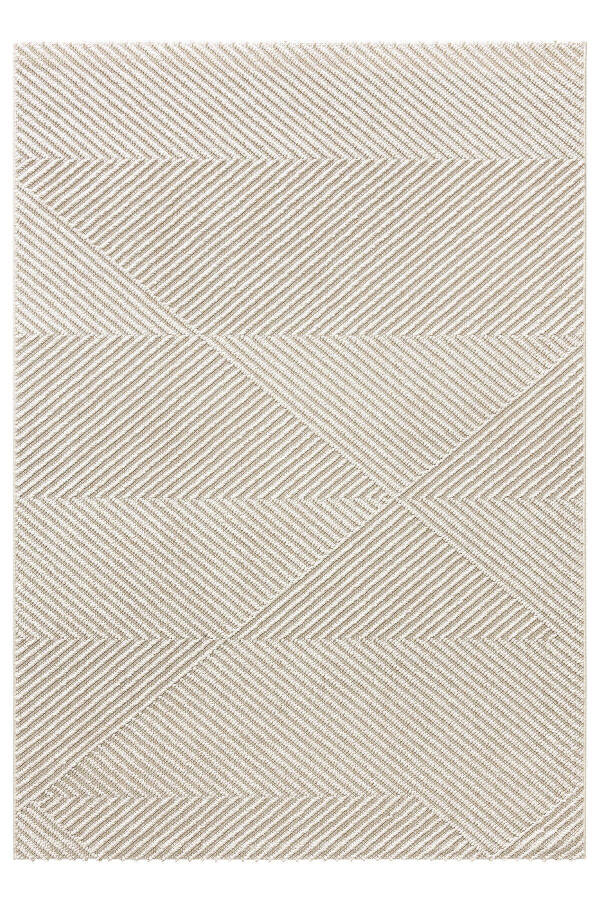 Retro Cream Cream Geometric Pattern Non-Slip Living Room Corridor Balcony Terrace Garden Sitting Room Rug 19270 - 9