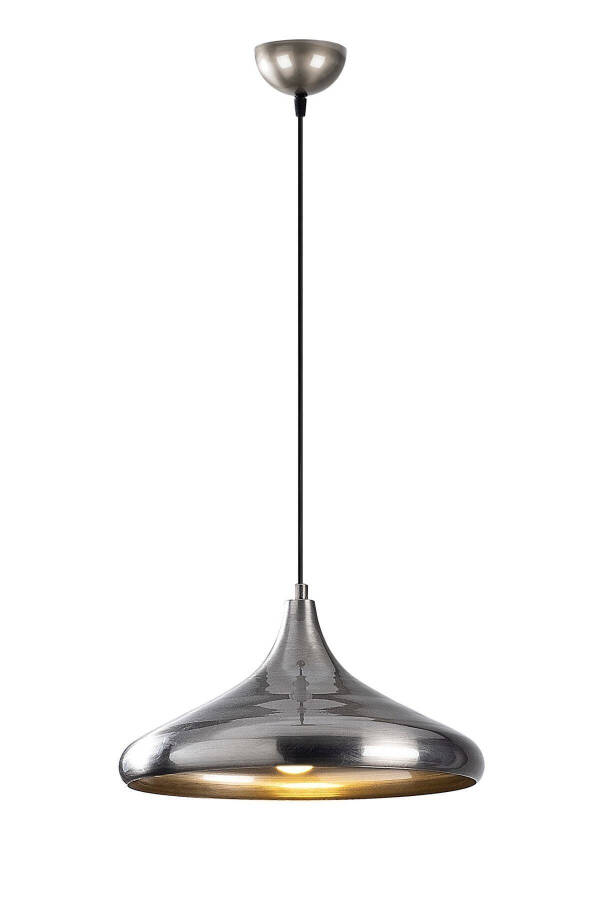 Retro Rustic Model Modern Metal Single Chrome Pendant Light Cafe - 3