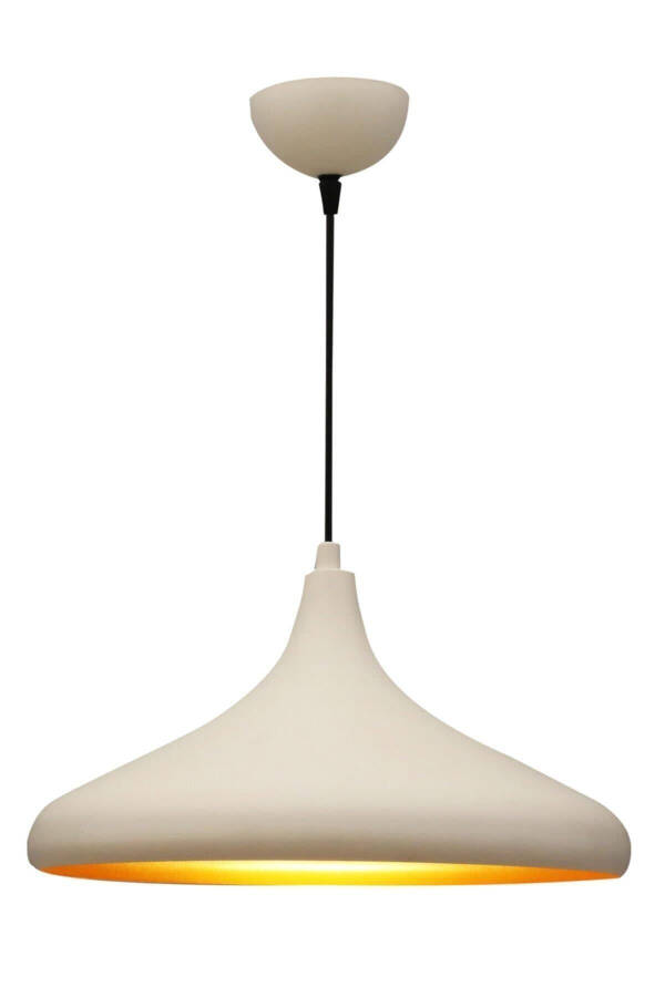 Retro Rustic Model Modern Metal Single Cream Pendant Light Cafe - 1