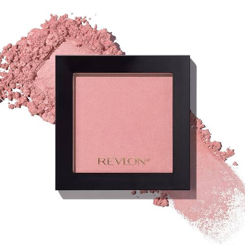 Revlon Blush, Powder Blush Face Makeup, High Impact Buildable Color, Lightweight & Smooth Finish, 004 Rosy Rendezvous, 0.17 oz - 1