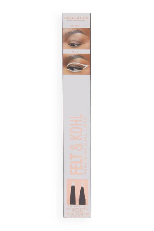 REVOLUTION WHITE EYELINER FELT AND KOHL - 10