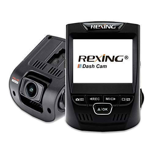 Rexing V1 Basic Dash Cam 1080P FHD DVR Car Driving Recorder, 2.4