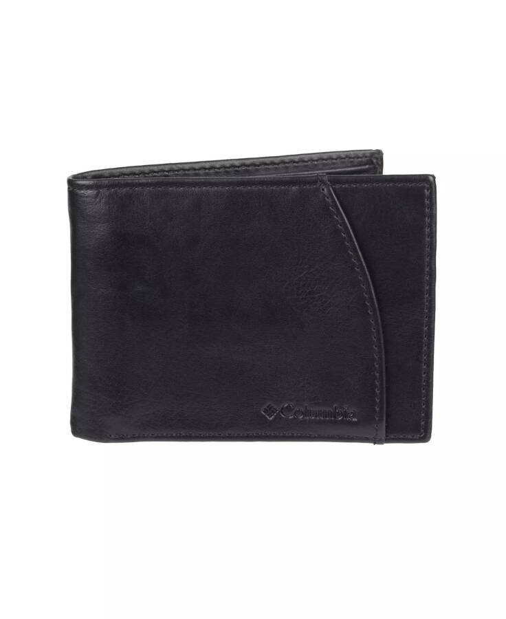 RFID Extra-Capacity Slimfold Men's Wallet Black - 1