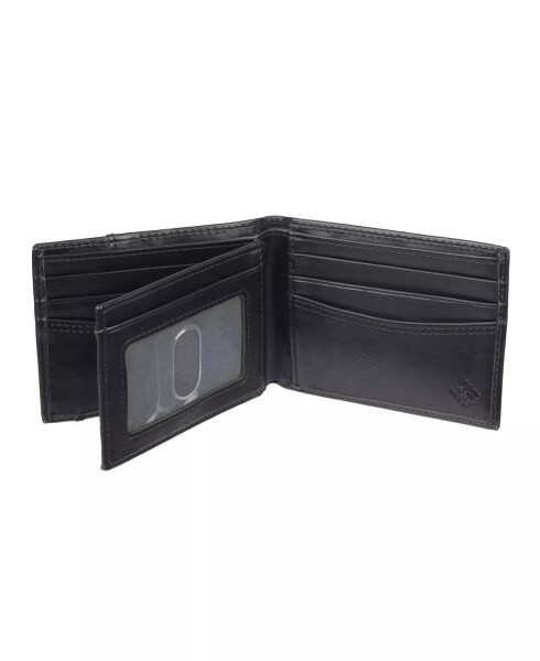 RFID Extra-Capacity Slimfold Men's Wallet Black - 2