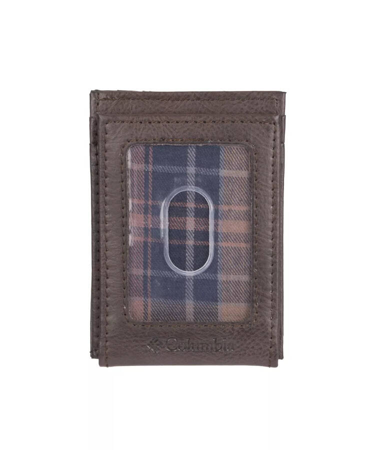 RFID Slim Front Pocket мужской кошелек коричневый - 3