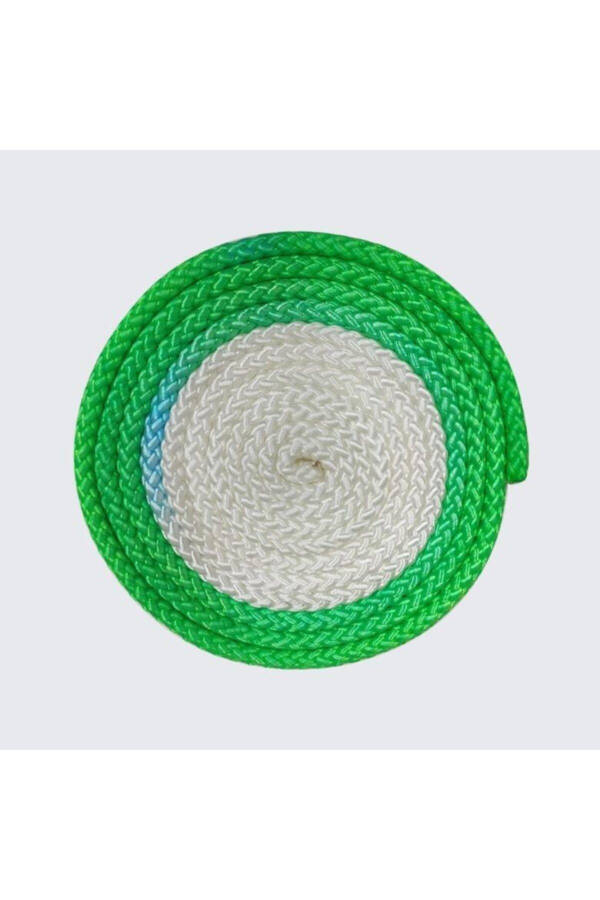 Rhythmic Gymnastics Jump Rope White Green - 1