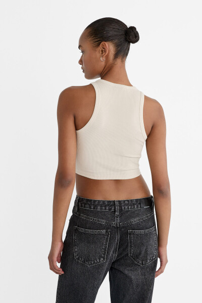 Ribbed Basic Crop Top - 3