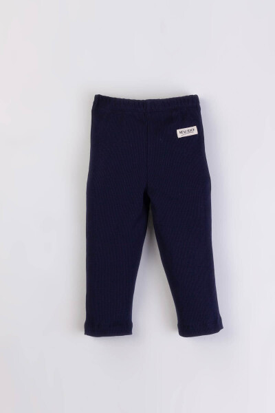 Ribbed Reinforced Cashmere Unisex Baby Tights - 1