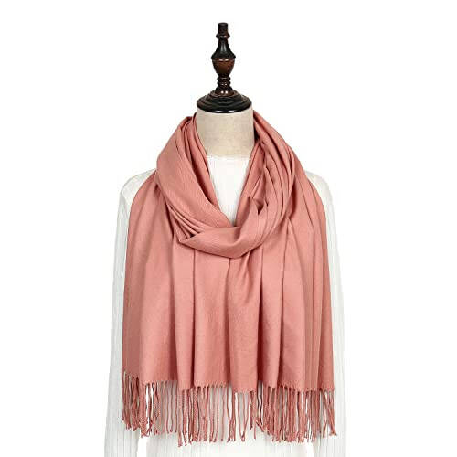 RIIQIICHY Women's Scarf Pashmina Shawls and Wraps for Evening Dress Bridesmaid Wedding Bridal Winter Warm Long Large Scarves - 3