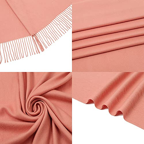 RIIQIICHY Women's Scarf Pashmina Shawls and Wraps for Evening Dress Bridesmaid Wedding Bridal Winter Warm Long Large Scarves - 5