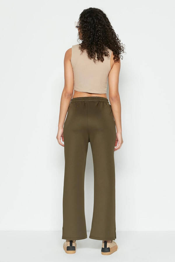 Ripped Spanish Leg Sweatpants 843 Khaki - 3