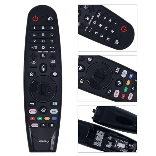 Riry New Universal LG Remote LG Smart TV Magic Remote with Voice and Pointer Function Universal LG Remote for LG UHD OLED QNED NanoCell 4K 8K Models Netflix and Prime Video Hot Keys, Google/Alexa - 9