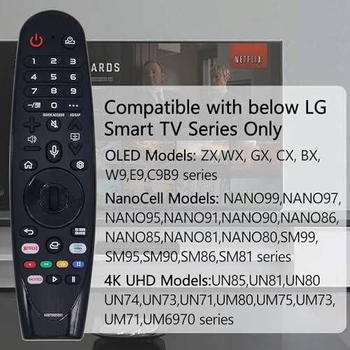 Riry New Universal LG Remote LG Smart TV Magic Remote with Voice and Pointer Function Universal LG Remote for LG UHD OLED QNED NanoCell 4K 8K Models Netflix and Prime Video Hot Keys, Google/Alexa - 10