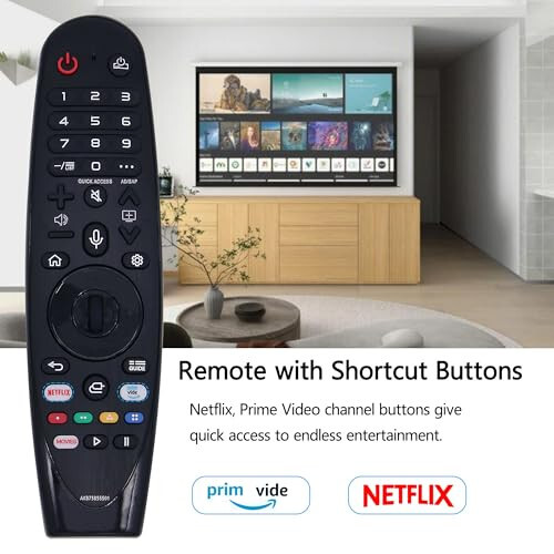 Riry New Universal LG Remote LG Smart TV Magic Remote with Voice and Pointer Function Universal LG Remote for LG UHD OLED QNED NanoCell 4K 8K Models Netflix and Prime Video Hot Keys, Google/Alexa - 5