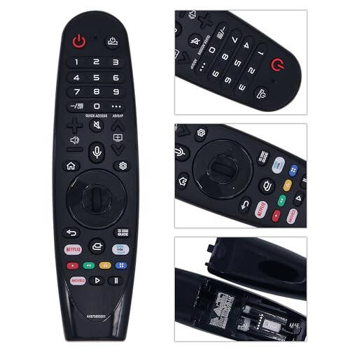 Riry Yangi Universal LG Masofaviy pulti LG Smart TV Magic Remote Ovozli va Ko'rsatgich funktsiyasi bilan Universal LG Masofaviy pulti LG UHD OLED QNED NanoCell 4K 8K Modellar uchun Netflix va Prime Video Tez tugmalari, Google/Alexa - 2