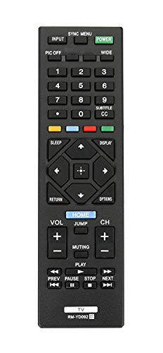 RM-YD092 Remote Control Universal Compatible with All Sony LCD LED HDTV and Bravia TV's - New Model - 1