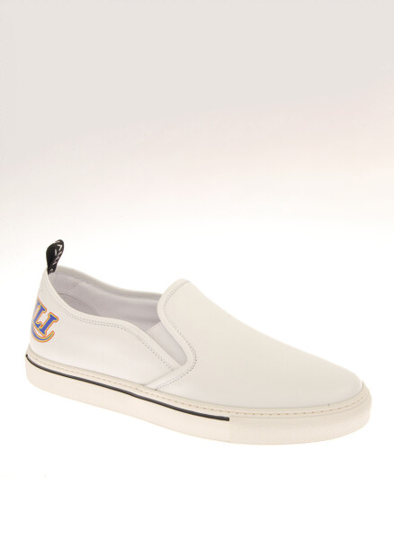 Roberto Cavalli Leather White Men's Casual Shoes - 3