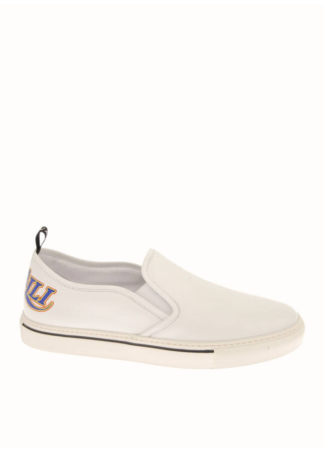 Roberto Cavalli Leather White Men's Casual Shoes - 7