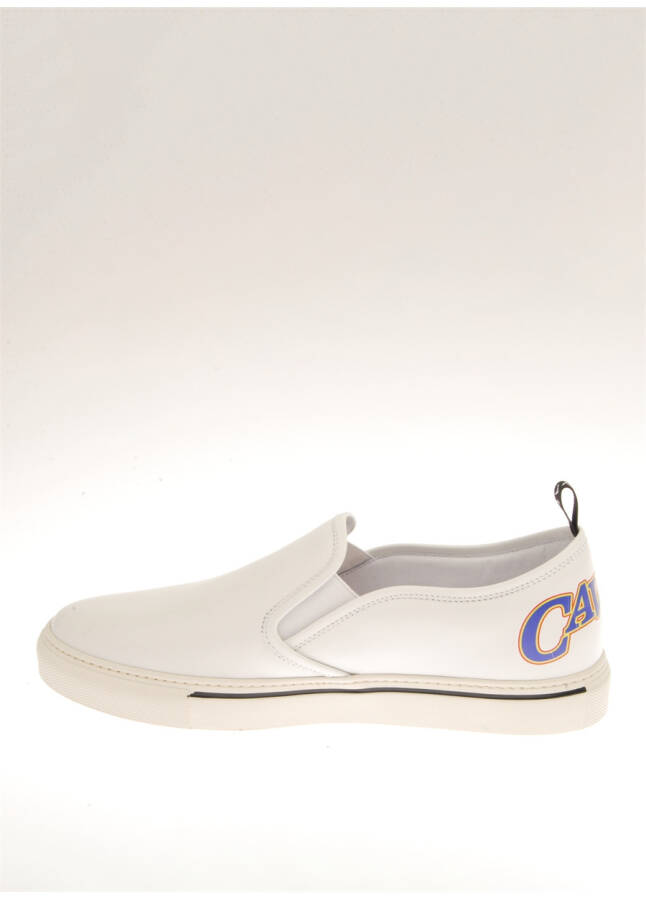 Roberto Cavalli Leather White Men's Casual Shoes - 8