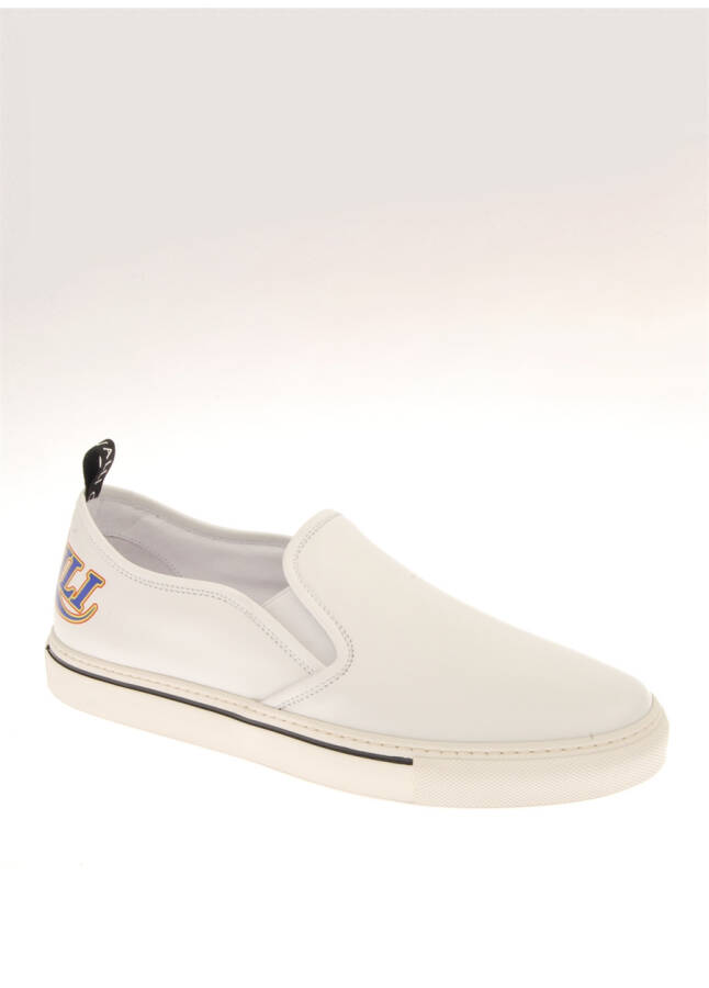 Roberto Cavalli Leather White Men's Casual Shoes - 9