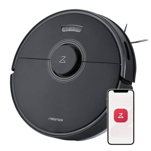 roborock Q7 Max Robot Vacuum and Mop Cleaner, 4200Pa Strong Suction, Lidar Navigation, Multi-Level Mapping, No-Go&No-Mop Zones, 180mins Runtime, Works with Alexa, Perfect for Pet Hair(Black) - 1