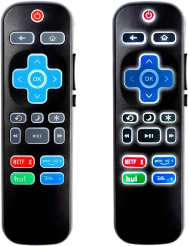 Roku TV'ler için özel tasarlanmış, TCL, Hisense, Onn, Sharp, Element, Westinghouse ve Philip Roku serisi akıllı TV'lerle uyumlu yeni evrensel TV uzaktan kumandaları (Roku Stick veya Box için değil) (2'li paket) - 9