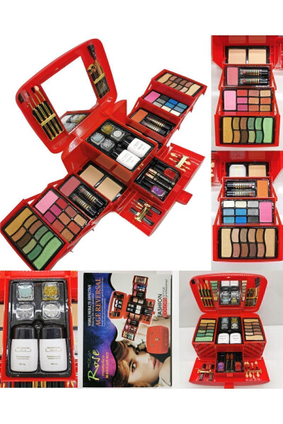 Rose Chest Model Large Size XXL Makeup Set - Dowry Makeup Set - 1