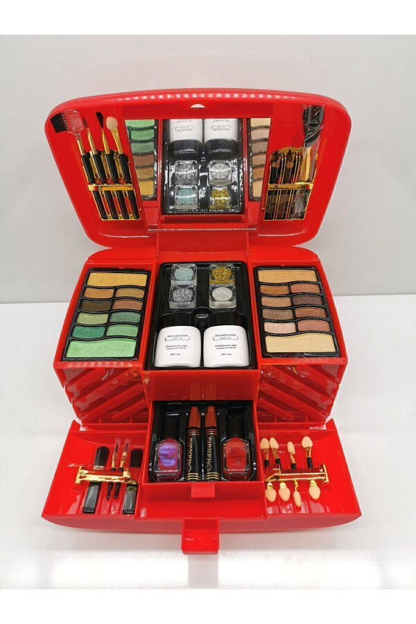 Rose Chest Model Large Size XXL Makeup Set - Dowry Makeup Set - 3