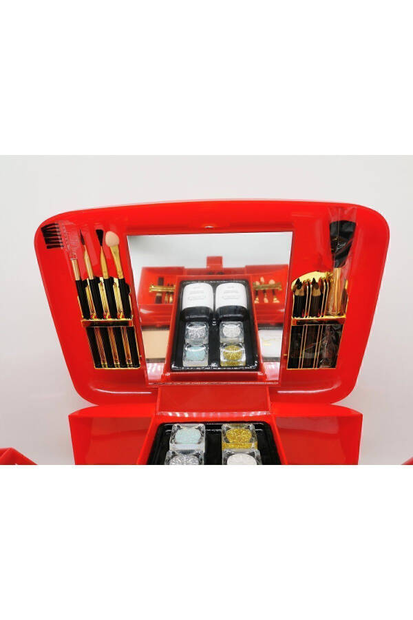 Rose Chest Model Large Size XXL Makeup Set - Dowry Makeup Set - 7