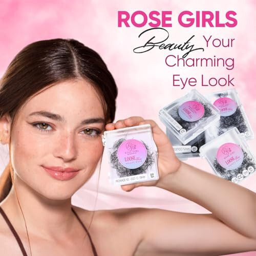 ROSE GIRL Gevşek Hazır Fanlar - Doğal Görünümlü El Yapımı Hacimli Kirpikler 3D'den 16D'ye - C CC D DD Kıvrım - Takma Kirpik Uzatmaları - Kalınlık 0.03~0.1 mm - 8~20 mm Uzunluk (4D-0.07-C (12mm)) - 6