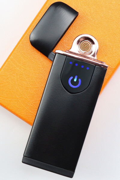 Rose Gold Detail USB Rechargeable Touch Electronic Lighter - 3