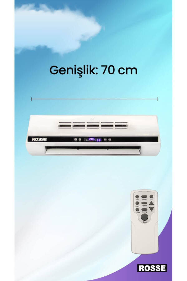 Rosse 2200 W. Uk. Ptc Seramik Isıtıcı, Serinletici Duvar Kliması Tipi Hediyelidir - 31