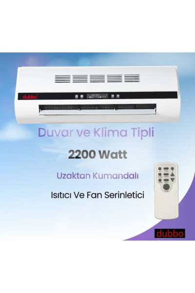 Rosse 2200 W. Uk. Ptc Seramik Isıtıcı, Serinletici Duvar Kliması Tipi Hediyelidir - 9