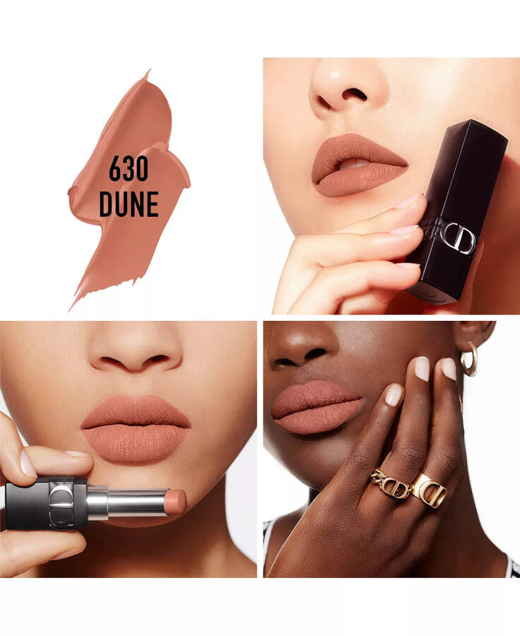 Rouge Dior Forever Transfer-Proof Labial 630 Dune (Bej-qizil yog'och rang) - 3