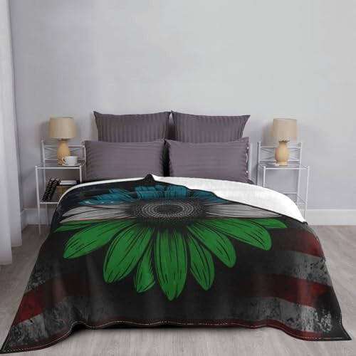 Rqwaaed Vintage Sunflower Uzbekistan Flag Cozy Up with Our Ultra-Soft Fleece Blanket - Perfect for Home and Travel 60