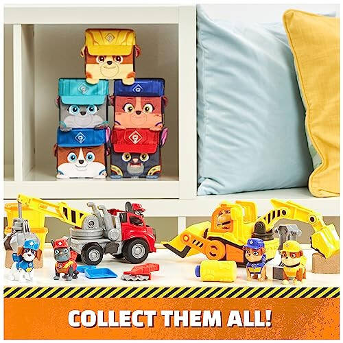 Rubble & Crew Stuffed Animals, Mix, 4-Inch Cube-Shaped Plush Toy for Kids Ages 3 and Up - 5