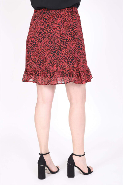 Ruffle Chiffon Lined Mini Skirt - 4