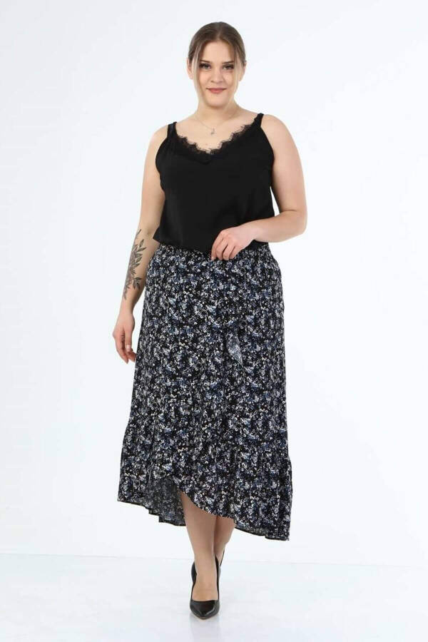 Ruffled Long Skirt - 1