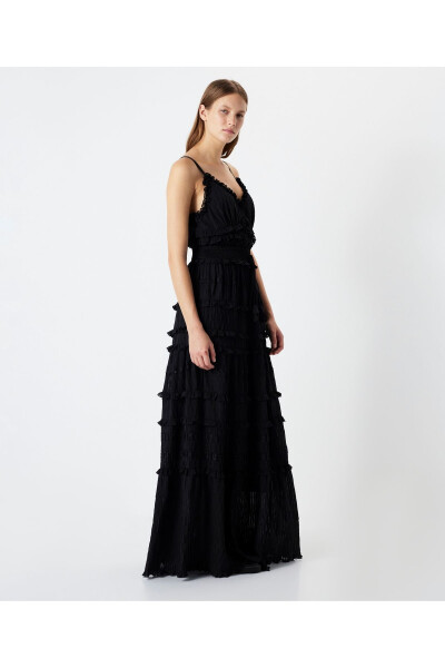 Ruffled maxi ko'ylak - 7