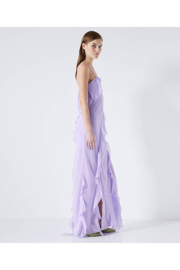 Ruffled maxi ko'ylak - 7