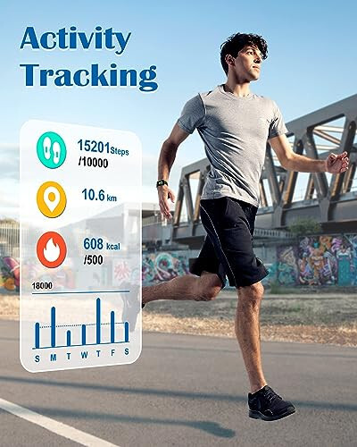 RUIMEN Erkaklar va Ayollar uchun Smart Soatlar (Javob/Qo'ng'iroq qilish) iPhone/Android telefonlari bilan mos keladi, 1.85'' HD Ekran Fitness Tracker Yurak Urishi Monitori 100+ Sport Tracker Soati Suv o'tkazmaydigan (Qora) - 6