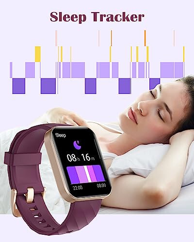 RUIMEN Smart Watches for Women Men (Answer/Make Calls) Compatible with iPhone/Android Phones, 1.85