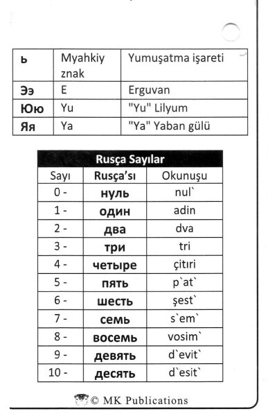 Rus tilidagi Zanjirli So'z Karta To'plami (Otlar + Fe'llar) - Cho'ntak O'lchami - 1200 So'z - 1200 Rasmlar - 7