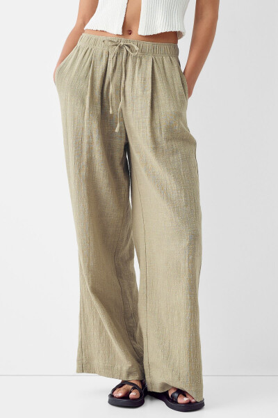 Rustic Wide Leg Pants - 1